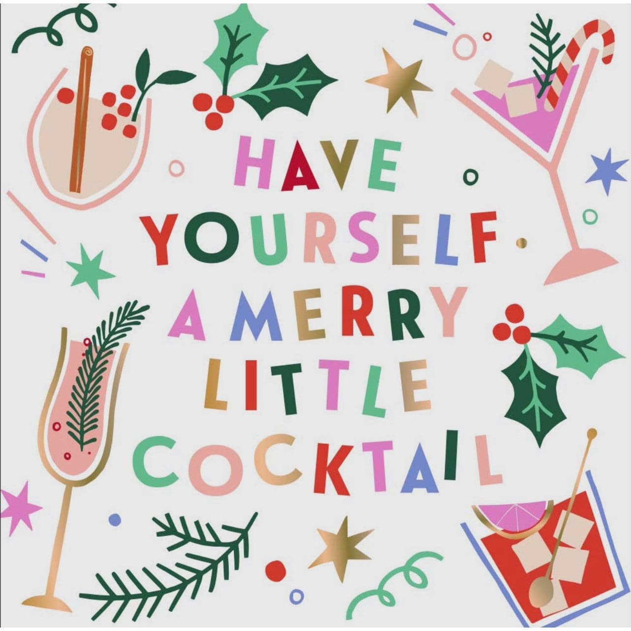 Have Yourself A Merry Little Cocktail, Christmas Cocktail Napkins- Pack of 20