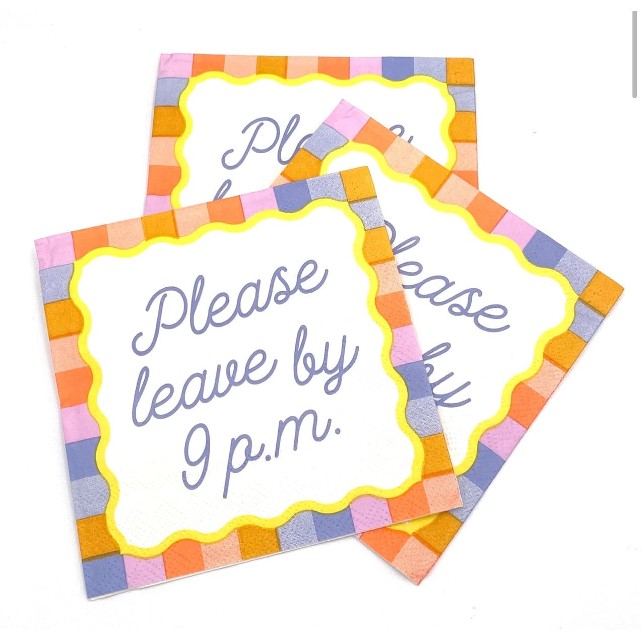 Please Leave By 9P.M. - Cocktail Napkins, Pack of 20