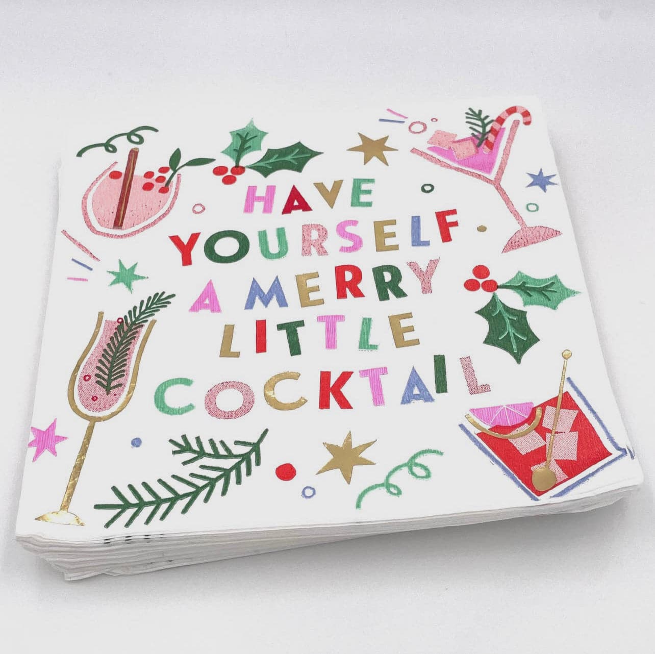 Have Yourself A Merry Little Cocktail, Christmas Cocktail Napkins- Pack of 20