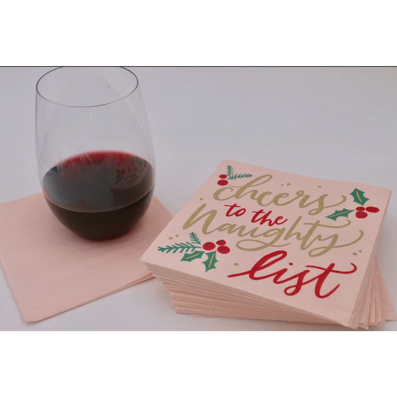 Cheers To the Naughty List, Christmas Cocktail Napkins - Pack of 20