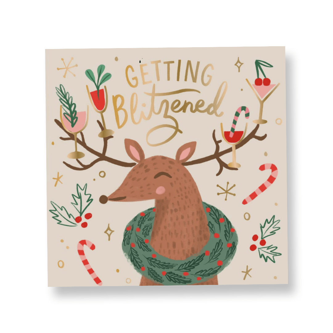 Getting Blitzened, Christmas Cocktail Napkins - Pack of 20