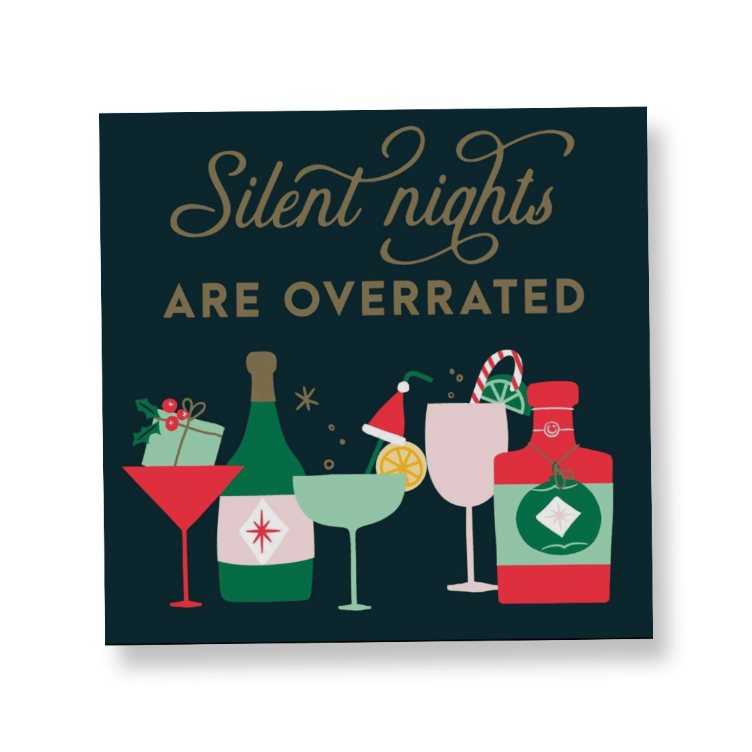 Silent Nights Are Overrated, Christmas Napkins - Pack of 20