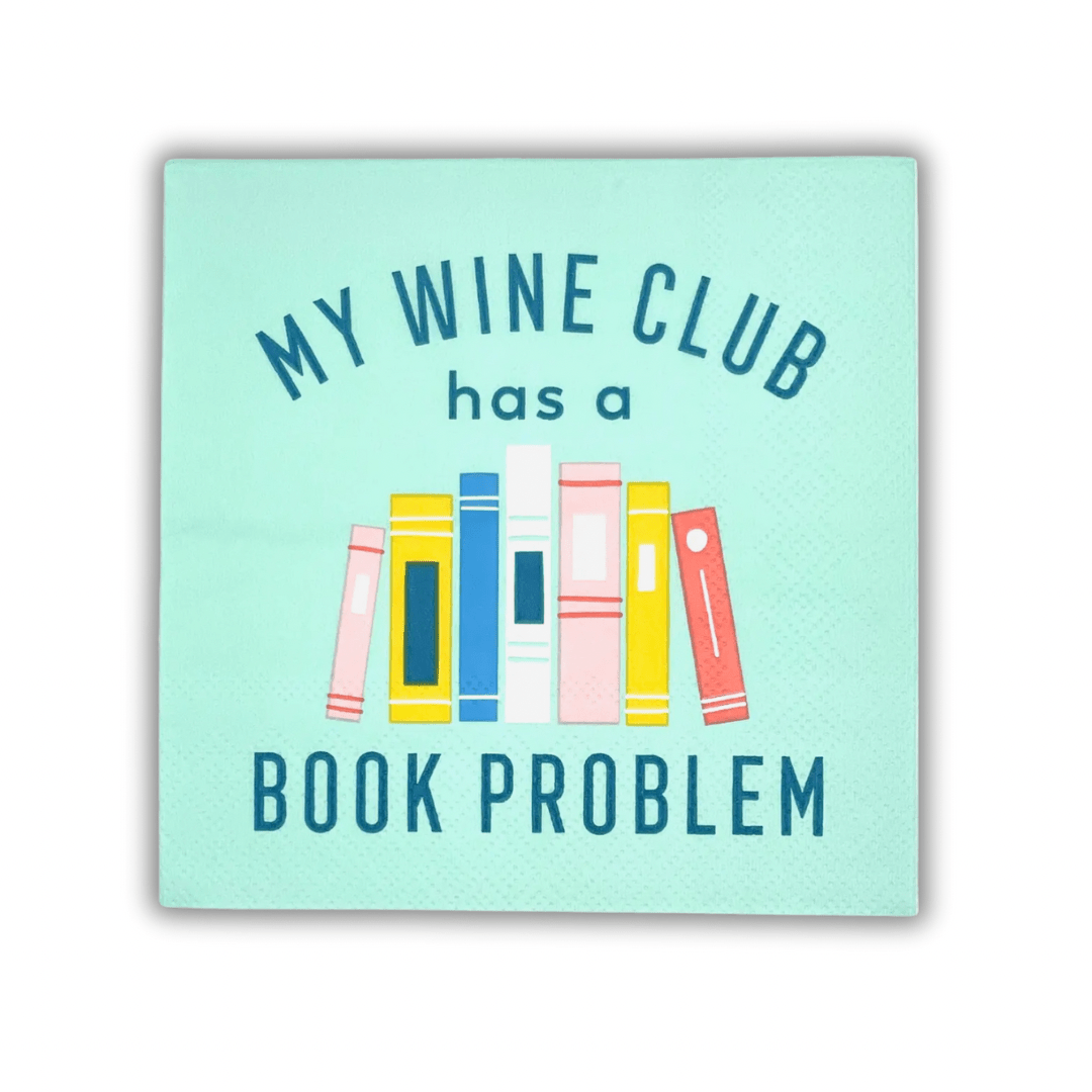 My Wine Club Has A Book Problem - Cocktail Napkins Pack of 20