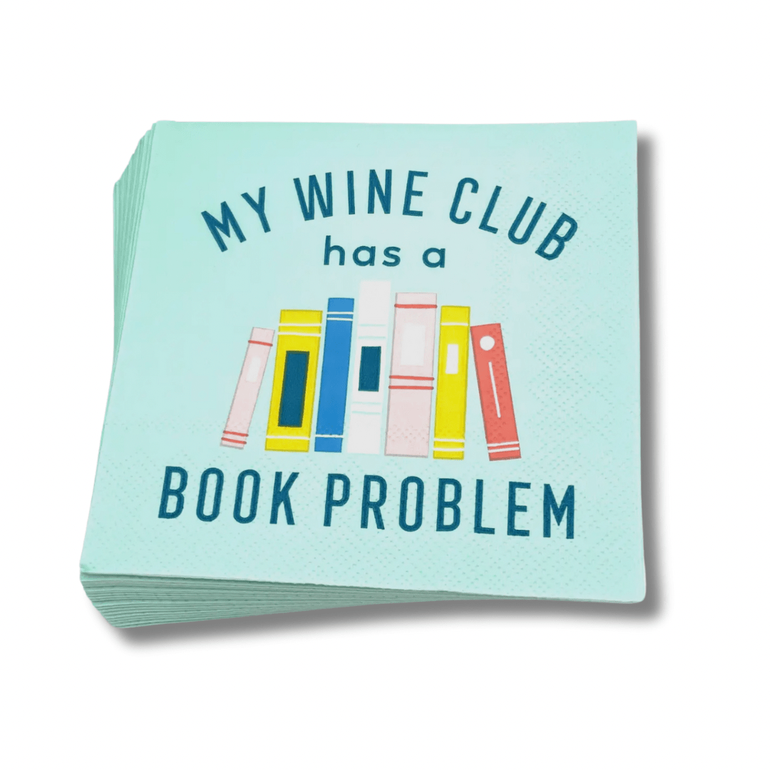 My Wine Club Has A Book Problem - Cocktail Napkins Pack of 20