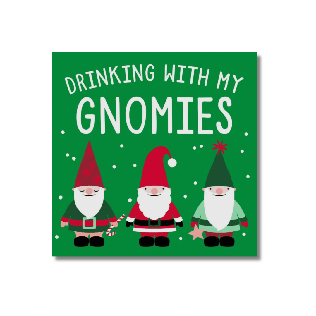 Drinking With My Gnomies, Christmas Cocktail Napkins- Pack of 20