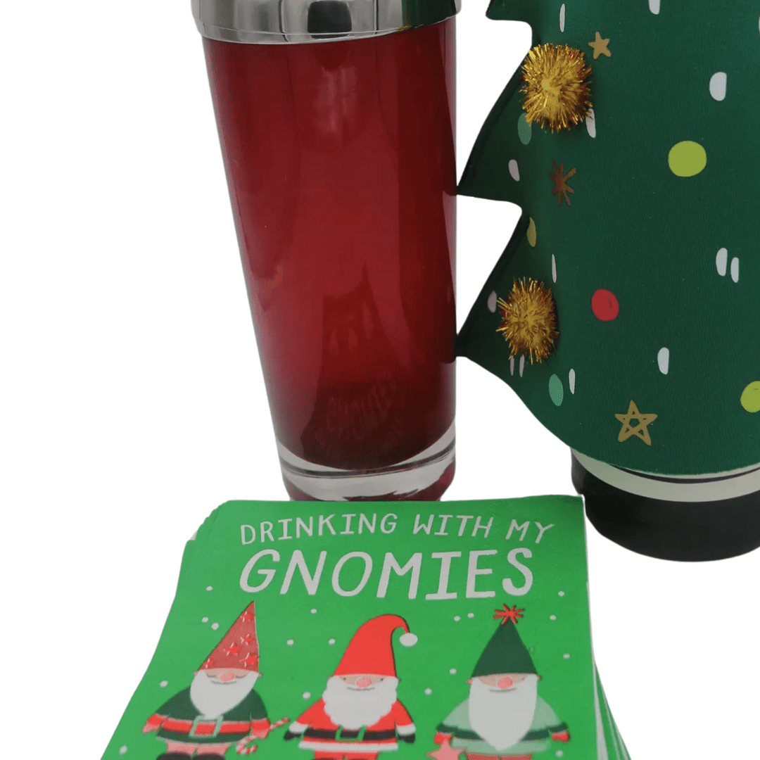 Drinking With My Gnomies, Christmas Cocktail Napkins- Pack of 20