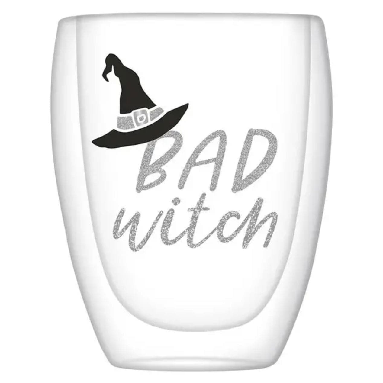 Good Witch/ Bad Witch Double Wall Stemless Wineglass