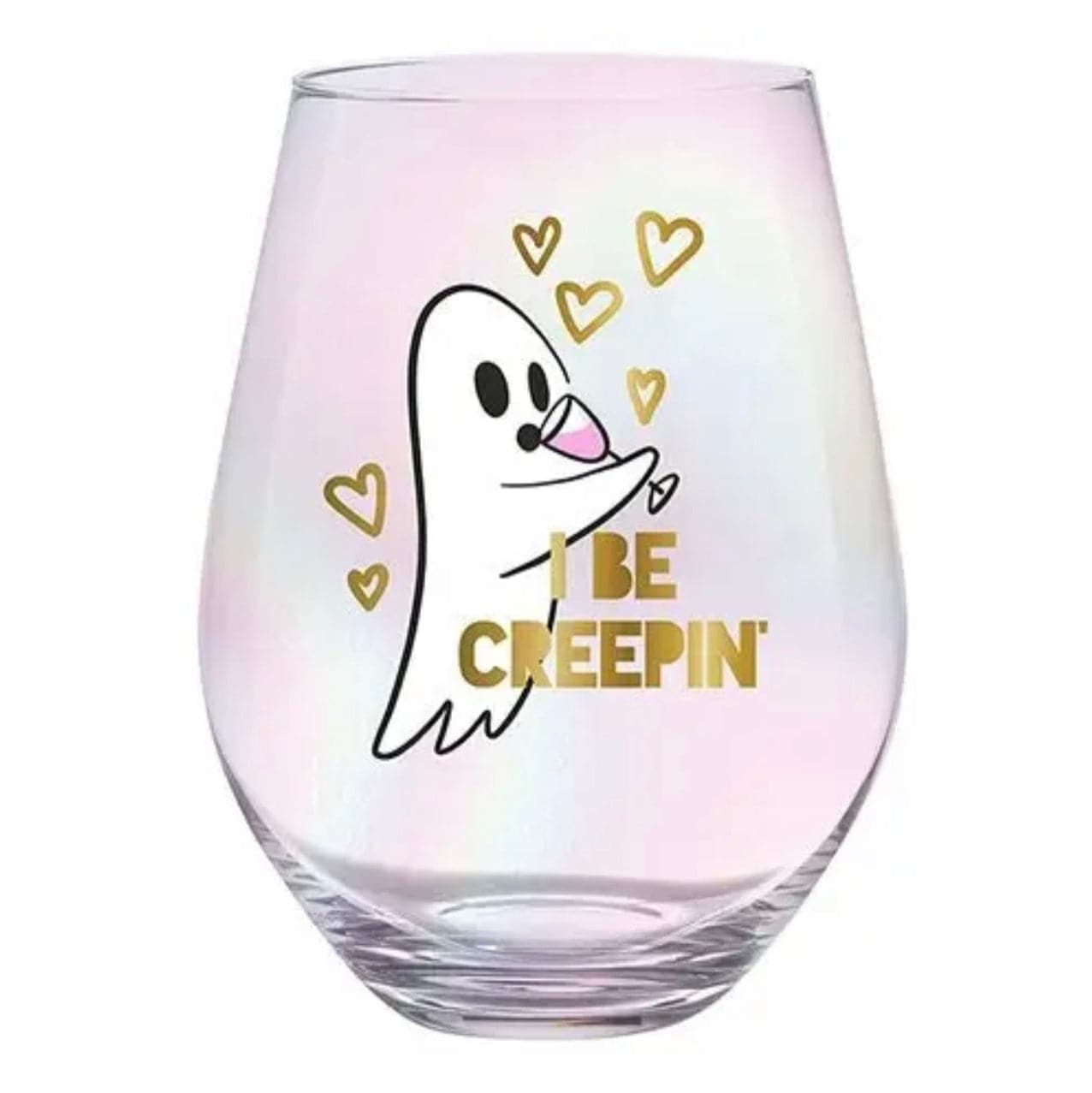 I Be Creepin’ 30 oz Stemless Wineglass