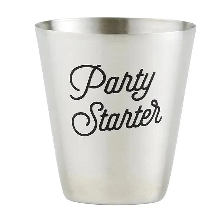 Party Starter, Stainless Steel Shot Cups - Set of 4